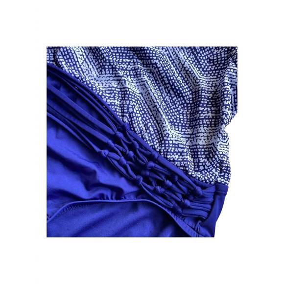 NEW BADGLEY MISCHKA gisele surplice one piece swimsuit in bad gisele - Picture 6 of 6